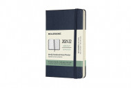 Moleskine 2022 18-month Weekly Pocket Hardcover Notebook: Sapphire Blue