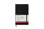 Moleskine 2023 12-Month Daily Large Hardcover Notebook: Black