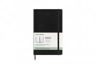 Moleskine 2023 12-month Weekly Large Softcover Notebook: Black