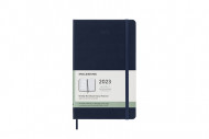 Moleskine 2023 12-month Weekly Large Hardcover Notebook: Sapphire Blue