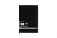 Moleskine 2023 Pro 12-month Weekly Vertical A4 Hardcover Notebook: Black