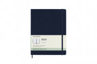 Moleskine 2023 12-month Weekly Extra Large Hardcover Notebook: Sapphire Blue