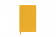 Moleskine Large Ruled Hardcover Silk Notebook: Orange Yellow