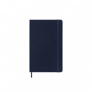 Moleskine 2025 12-month Daily Large Hardcover Notebook: Sapphire Blue