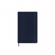 Moleskine 2025 12-Month Daily Large Softcover Notebook: Sapphire Blue