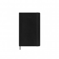 Moleskine 2025 12-month Weekly Large Softcover Notebook: Black