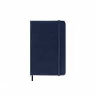Moleskine 2025 18-month Weekly Pocket Hardcover Notebook: Sapphire Blue