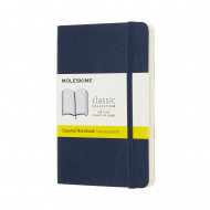 Moleskine Sapphire Blue Pocket Squared Notebook Soft