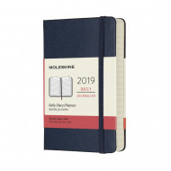 2019 Moleskine Notebook Sapphire Blue Pocket Daily 12-month Diary Hard