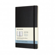 2019 Moleskine Notebook Black Large Monthly 12-month Diary Soft