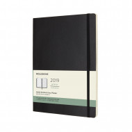 2019 Moleskine Notebook Black Extra Large Weekly 12-month Diary Soft