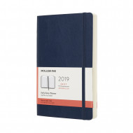 2019 Moleskine Sapphire Blue Large Daily 12-month Diary Soft