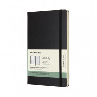 2019 Moleskine Notebook Black Large Weekly 18-month Diary Hard