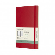 2019 Moleskine Notebook Scarlet Red Large Weekly 18-month Diary Soft