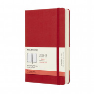 2019 Moleskine Notebook Scarlet Red Large Daily 18-month Diary Hard