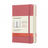 2019 Moleskine Notebook Daisy Pink Pocket Daily 12-month Diary Hard