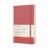2019 Moleskine Notebook Daisy Pink Large Daily 12-month Diary Hard