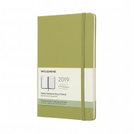 2019 Moleskine Notebook Lichen Green Large Weekly 12-month Diary Hard