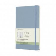 2019 Moleskine Notebook Cinder Blue Large Weekly 12-month Diary Hard