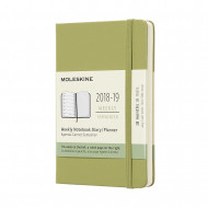 2019 Moleskine Notebook Lichen Green Pocket Weekly 18-month Diary Hard