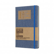 2019 Moleskine Denim Limited Edition Notebook Blue Large Weekly 12-month Diary