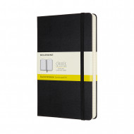 Moleskine Expanded Large Squared Hardcover Notebook: Black