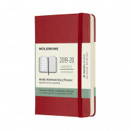 Moleskine 2020 18-month Pocket Weekly Hardcover Diary: Scarlet Red
