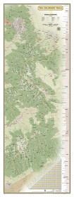 National Geographic Colorado Trail Laminated Wall Map