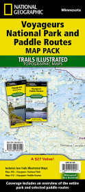 Voyageurs National Park And Paddle Routes [map Pack Bundle]
