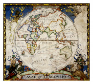 Map Of Discovery, Eastern Hemisphere, Tubed