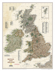 Britain And Ireland Executive Laminated Map