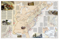 Battles Of The Revolutionary War And War Of 1812, Laminated