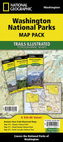 Washington National Parks Map Pack Bundle