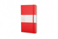 Moleskine Pocket Squared Hardcover Notebook Red
