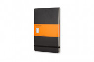 Large Reporter Ruled Notebook Black