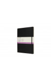 Moleskine Extra Large Double Layout Plain and Ruled Softcover Notebook: Black