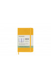 Moleskine 2023 12-month Weekly Pocket Hardcover Notebook: Orange Yellow