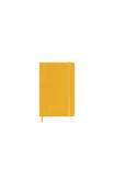 Moleskine Pocket Ruled Hardcover Silk Notebook: Orange Yellow