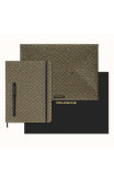 Moleskine Ltd. Ed. Shine Xl Ruled Hardcover Notebook, Document Envelope, Fountain Pen Collector's Box: Gold