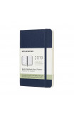 2019 Moleskine Notebook Sapphire Blue Pocket Weekly 12-month Diary Soft