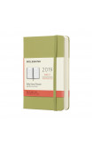 2019 Moleskine Notebook Lichen Green Pocket Daily 12-month Diary Hard