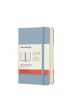 2019 Moleskine Notebook Cinder Blue Pocket Daily 12-month Diary Hard