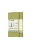 2019 Moleskine Notebook Lichen Green Pocket Weekly 12-month Diary Hard
