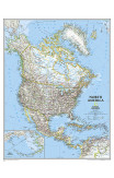North America Classic, Enlarged &, Laminated