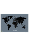 World Modern Map, Laminated