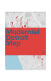 Modernist Detroit Map