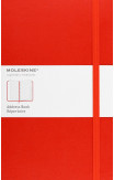 Moleskine Large Address Book Red