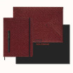 Moleskine Ltd. Ed. Shine Xl Ruled Hardcover Notebook, Document Envelope, Fountain Pen Collector's Box Metallic Red