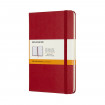 Moleskine Medium Ruled Hardcover Notebook: Scarlet