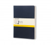 Moleskine Squared Cahier Xl - Navy Cover (3 Set)